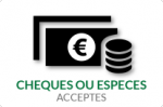 Paiement Chèques - espèces